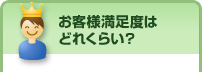 お客様満足度はどれくらい？